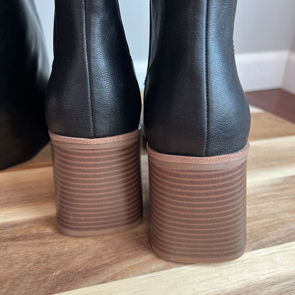 Sun + Stone Vivvii Womens Over-The-Knee Dress Boots Sz 9.5M Black - Picture 8 of 10